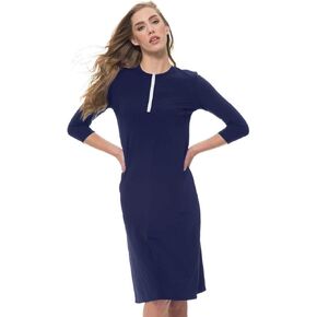 Undercover Waterwear Women’s Half Zip Swim Dress- UV Protection Cover Up- Plus