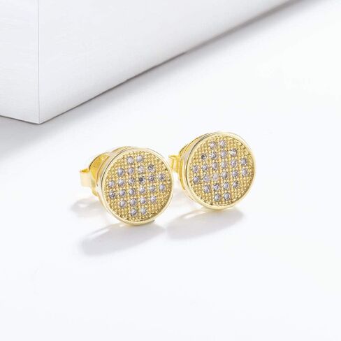 Tarsus Hypoallergenic Square Stud Earrings Diamond 316L Stainless Steel Nickel Free Jewelry Gifts for Sensitive Ears Men Guys Boys in Saudi Arabia