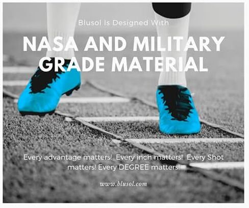 Blusol Shoe Inserts - Burning Feet Relief - NASA Grade Technology, Easily Adheres to Cleat Insoles to Protect Feet from Hot Surfaces - Soccer, Football, Lacrosse - for Men, Women - One Size Fits All in Saudi Arabia
