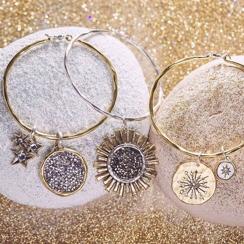 قلادة شمسية من Waxing Poetic Be The Light من الفضة الاسترليني والنحاس الأصفر وكريستال سواروفسكي in Kuwait