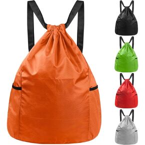 Drawstring Backpack Bag, Drawstring Backpack, Gym Bag, Gym Backpack Drawstring Bag, Backpack Storage Tote Bag Drawstring for Gym Sports Shopping - Black
