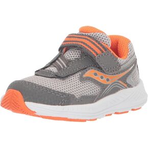 حذاء رياضي Saucony Ride 10 Jr، رمادي/برتقالي، مقاس 9.5 US للجنسين الصغار in Kuwait