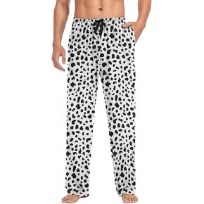 Autumn Oak Maple Leaves Mens Pajama Pants Fall Rea Orange Lounge Bottoms Soft Sleep Pants S in Saudi Arabia
