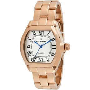 Peugeot Women's Tank Dress Watch with Bracelet & Roman Numeral Dial