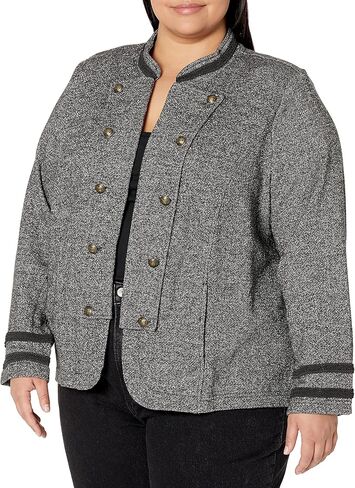 Tommy Hilfiger Women's Plus Size Tommy X Gigi Hadid Open Front Band Jacket in Saudi Arabia