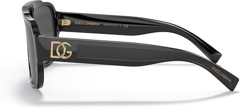 دولتشي اند غابانا نظارة شمسية للرجال من دي جي 4389، اسود لامع/ رمادي 59/16/145 in Kuwait