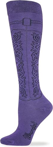 Wrangler Cowgirl Boot Socks, Assorted, Med (W 6-9), 3 Pair in Saudi Arabia