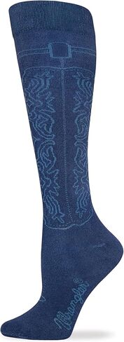 Wrangler Cowgirl Boot Socks, Assorted, Med (W 6-9), 3 Pair in Saudi Arabia