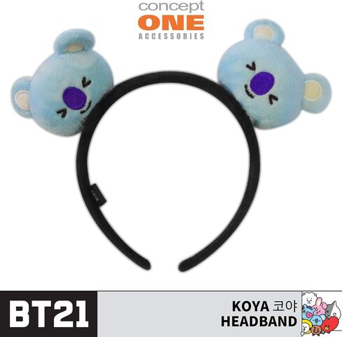 BT21 LINE FRIENDS 3D Plush Embroidered Womens Headband, KOYA, One Size in Saudi Arabia