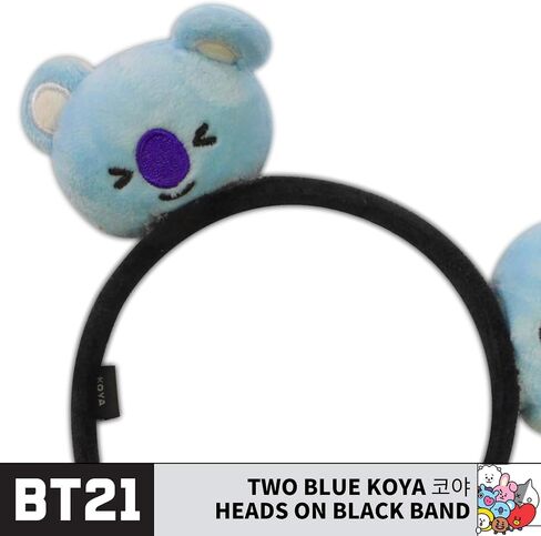 BT21 LINE FRIENDS 3D Plush Embroidered Womens Headband, KOYA, One Size in Saudi Arabia