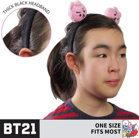 BT21 LINE FRIENDS 3D Plush Embroidered Womens Headband, KOYA, One Size in Saudi Arabia