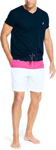 Nautica Men's Standard 8" Colorblock Quick-Dry Swim in Saudi Arabia