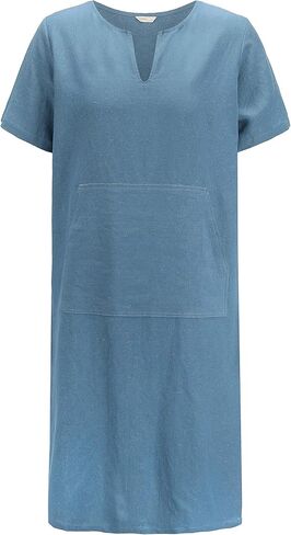 7 VEILS Men’s Natural Linen Robe Casual Caftan Cotton Thobe V Neck Long Gown Kaftan Nightshirt Loungewear… in Saudi Arabia