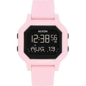 NIXON Siren A1311-100m Water Resistant Women's Digital Sport Watch (38mm Watch Face, 18mm-16mm Pu/Rubber/Silicone Band) - Made with #Tide Recycled Ocean Plastics in Kuwait