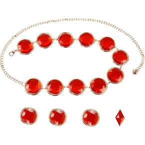 حزام الخصر التنكري للهالوين من FORNYIN سلسلة من الحجر الأحمر لإكسسوارات الأزياء التنكرية in Kuwait