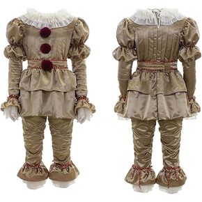 زي الهالوين للمهرج المخيف للأطفال، مجموعة كاملة من ملابس الحفلات التنكرية للبالغين in Kuwait