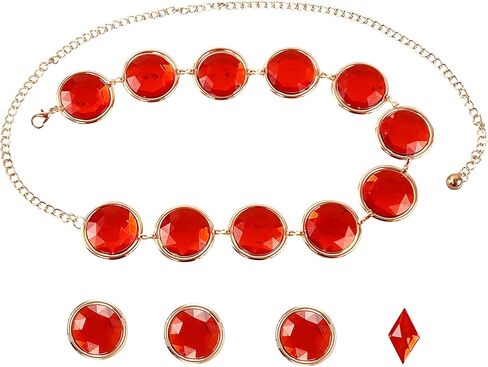 حزام الخصر التنكري للهالوين من FORNYIN سلسلة من الحجر الأحمر لإكسسوارات الأزياء التنكرية in Kuwait