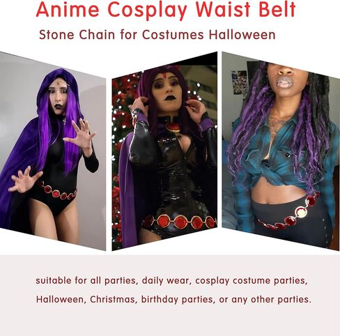 حزام الخصر التنكري للهالوين من FORNYIN سلسلة من الحجر الأحمر لإكسسوارات الأزياء التنكرية in Kuwait