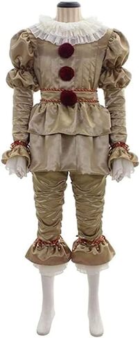 زي الهالوين للمهرج المخيف للأطفال، مجموعة كاملة من ملابس الحفلات التنكرية للبالغين in Kuwait