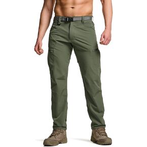 CQR Men's Quick Dry Tactical Pants, Water Resistant Outdoor Pants, Lightweight Stretch Cargo Work Hiking Pants in Kuwait