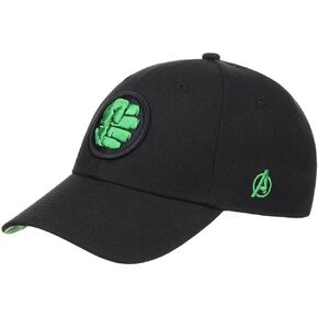 Marvel Comic UV Adjustable Hook-and-Loop Curved Bill Cap blk