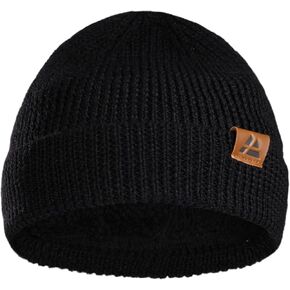 DANISH ENDURANCE Merino Wool Beanie, Fleece Lined Winter Hat for Men & Women
