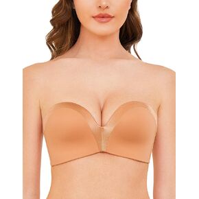 Wingslove Women's Strapless Full Figure Wirefree Bra Multiway Push Up Bra Red Carpet 8-Way Convertible Straps
