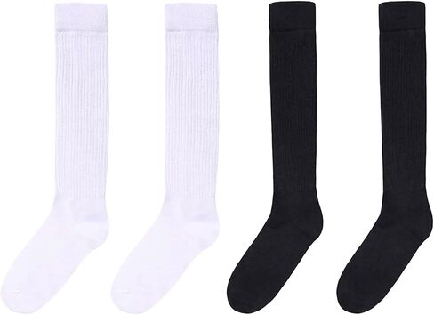 Zmart Colorful Slouch Socks For Women Girls, Scrunch Socks Women, Cotton Long High Tube Socks 4-5 Pack in Saudi Arabia