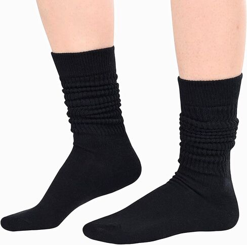 Zmart Colorful Slouch Socks For Women Girls, Scrunch Socks Women, Cotton Long High Tube Socks 4-5 Pack in Saudi Arabia