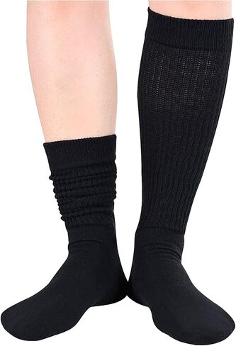 Zmart Colorful Slouch Socks For Women Girls, Scrunch Socks Women, Cotton Long High Tube Socks 4-5 Pack in Saudi Arabia