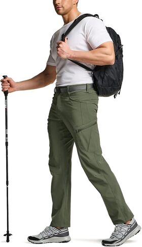 سروال تكتيكي سريع الجفاف للرجال من CQR، سروال خارجي مقاوم للماء، خفيف الوزن قابل للتمدد / سروال مستقيم للعمل للمشي لمسافات طويلة in Kuwait