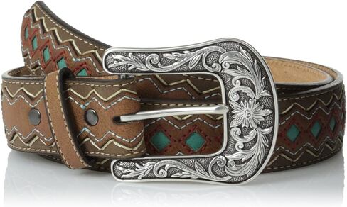 ARIAT Women's Blue Diamond Inlay Center Belt in Saudi Arabia