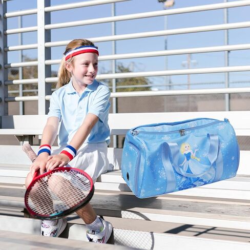 Dance Bags for Girls, Fairy Blue Duffle Bags with Wet & Shoe Compartment Ballet Bag for Girls, Water Resistant Gym Sport Travel Bag Overnight Sleepover Bags in Saudi Arabia