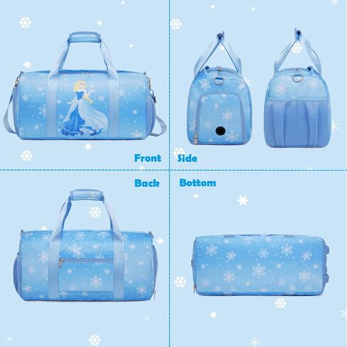 Dance Bags for Girls, Fairy Blue Duffle Bags with Wet & Shoe Compartment Ballet Bag for Girls, Water Resistant Gym Sport Travel Bag Overnight Sleepover Bags in Saudi Arabia