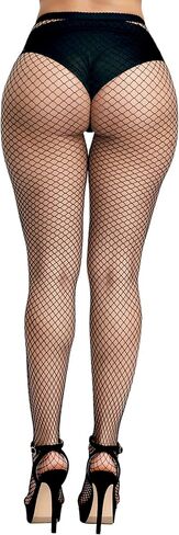 PERAMBRY Women's Fishnet Tights High Waist Fishnet Tights Black Fishnet Stockings Mesh Fishnet in Kuwait