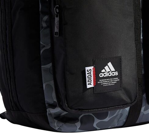 حقيبة ظهر adidas Iconic 3 Stripe، بني ميسا/أسود، مقاس واحد in Kuwait