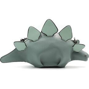 Ondeam Dinosaur Shoulder Purses,PU Stegosaurus CrossBody Bag for Girl Women