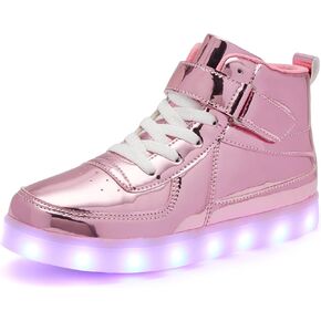 أحذية Bepoaa Kids المضيئة بإضاءة LED وشحن USB وامض وأحذية رياضية عالية الجودة للأولاد والبنات والأطفال من الجنسين
