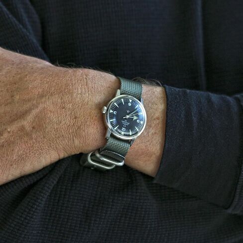 Da Luca Ballistic Nylon Military 1 Piece Watch Strap (Matte Buckle) 18mm 20mm 22mm 24mm 26mm in Kuwait