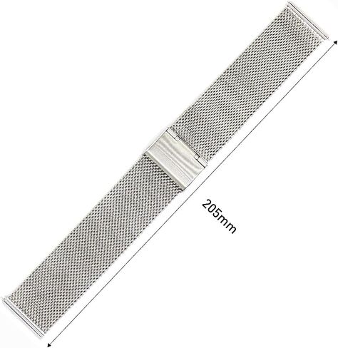 Jonurphy Watch Bands,16mm 18mm 20mm 22mm Replacement Stainless Steel Metal Mesh Band,Quick Release Watch bands Metal Bolt,Smart Watch Wristbands for Men Women. in Kuwait