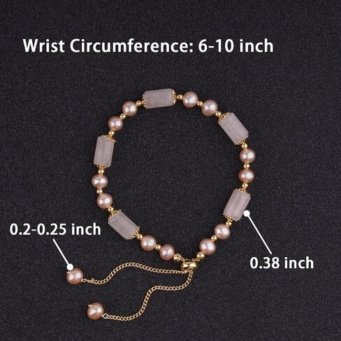 VIKCAUX Healing Crystal Bracelet Gold Wealthy Lucky Pearl Feng Shui Jade Bracelet for Women in Kuwait