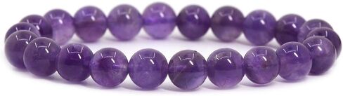 Justinstones Gem Semi Precious Gemstone 8mm Round Beads Stretch Bracelet 7 Inch Unisex in Kuwait