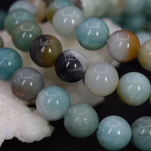 Justinstones Gem Semi Precious Gemstone 8mm Round Beads Stretch Bracelet 7 Inch Unisex in Kuwait