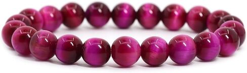 Justinstones Gem Semi Precious Gemstone 8mm Round Beads Stretch Bracelet 7 Inch Unisex in Kuwait