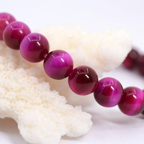 Justinstones Gem Semi Precious Gemstone 8mm Round Beads Stretch Bracelet 7 Inch Unisex in Kuwait