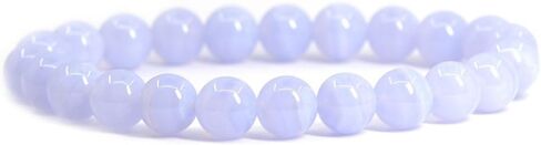 Justinstones Gem Semi Precious Gemstone 8mm Round Beads Stretch Bracelet 7 Inch Unisex in Kuwait