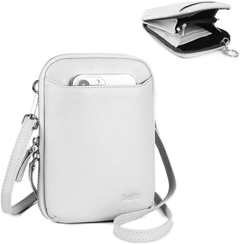 befen Leather Crossbody Cell Phone Purse for Women, Women's Small Zip Around Crossbody Wallet Bags - Fit iPhone 14 Pro in Kuwait