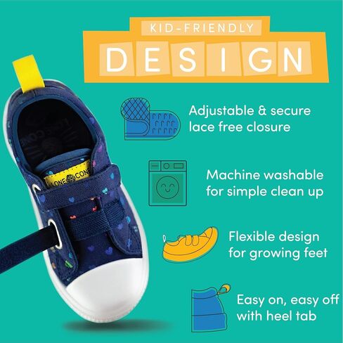 LONECONE Unisex Toddler Sneakers and Kids' Sneakers in 7 Fun Patterns in Kuwait