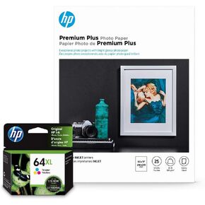 HP 64XL Tri-color High-yield Ink Cartridge | Works with HP ENVY Inspire 7950e; ENVY Photo 6200, 7100, 7800; Tango Series | Eligible for Instant Ink | N9J91AN