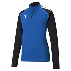 قميص بسحاب TeamLiga 1/4 للسيدات من PUMA، أزرق كهربائي ليموناد أسود، أزرق كهربائي ليموناد أسود in Saudi Arabia